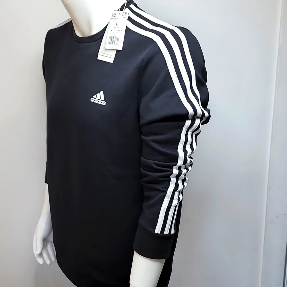 ADIDAS CREW NECK SWEATSHIRT BLACK